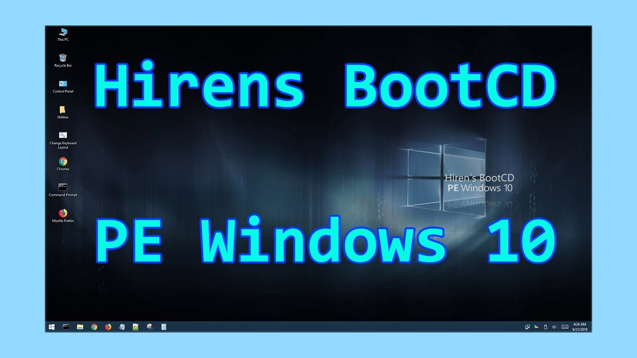Hướng dẫn tạo USB boot với Hiren’s BootCD PE