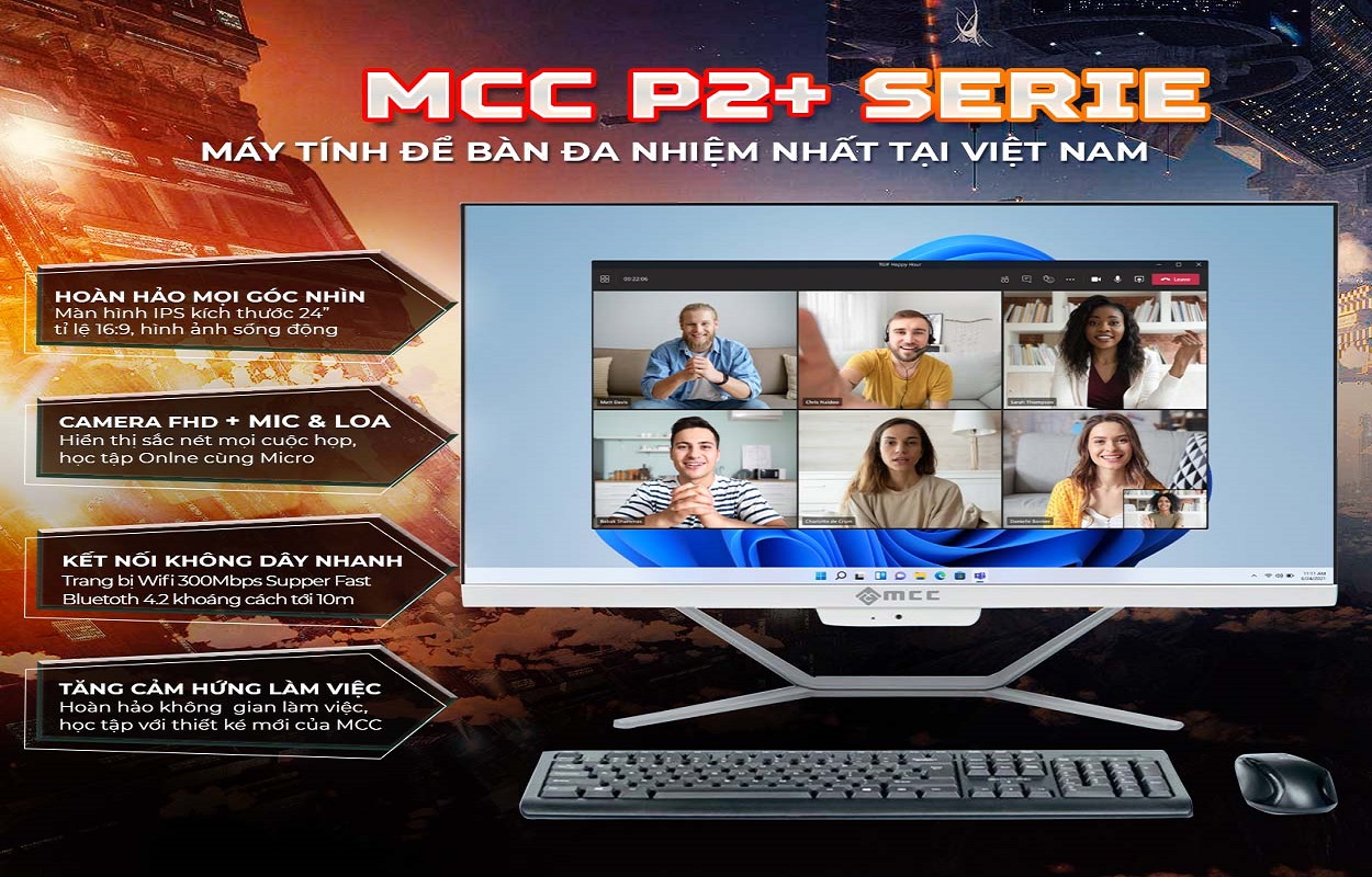 Bộ máy tính AII in One MCC thế hệ hoàn toàn mới lần đầu tiên xuất hiện tại Việt Nam.